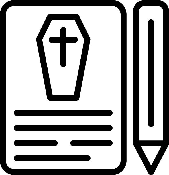 Death Certificate Vector Design Icon Style