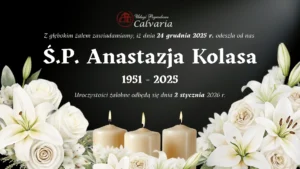 Szablon e-klepsydry kobiety – Zakład Pogrzebowy Calvaria Wejherowo