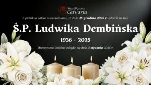 Szablon e-klepsydry kobiety – Zakład Pogrzebowy Calvaria Wejherowo