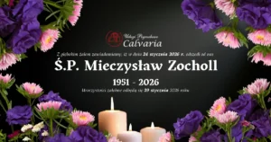 E-klepsydra Śp. Mieczysław Zocholl – 29 stycznia 2026 r. – pogrzeb Reda | Zakład Pogrzebowy Calvaria Wejherowo