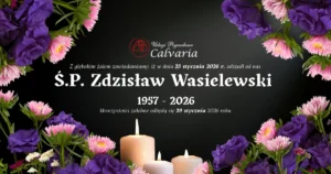E-klepsydra Śp. Zdzisław Wasielewski – 29 stycznia 2026 r. – pogrzeb Wejherowo / Kosakowo | Zakład Pogrzebowy Calvaria Wejherowo