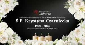E-klepsydra Śp. Krystyna Czarniecka – 23 lutego 2026 r. – pogrzeb Wejherowo | Zakład Pogrzebowy Calvaria Wejherowo