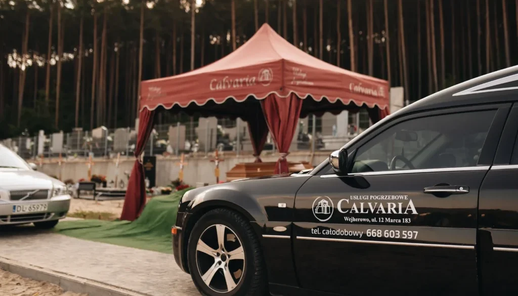 Ceremonia pogrzebowa na cmentarzu w Wejherowie – pełna oprawa przez Calvaria 24/7
