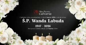 E-klepsydra Śp. Wanda Labuda – 5 marca 2026 r. – pogrzeb Bolszewo / Wejherowo | Zakład Pogrzebowy Calvaria Wejherowo