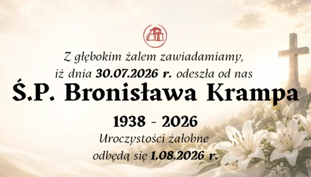 Bronisława Krampa 1938 - 2026 Calvaria24 Wejherowo Klepsydra