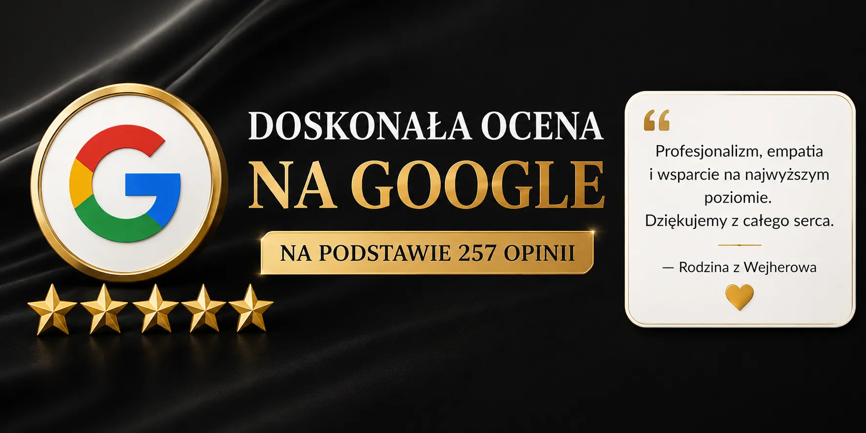 Doskonała ocena na Google