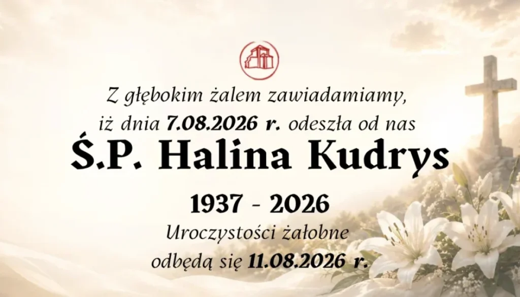 Halina Kudrys 1937 - 2026 Calvaria24 Wejherowo Klepsydra_11zon