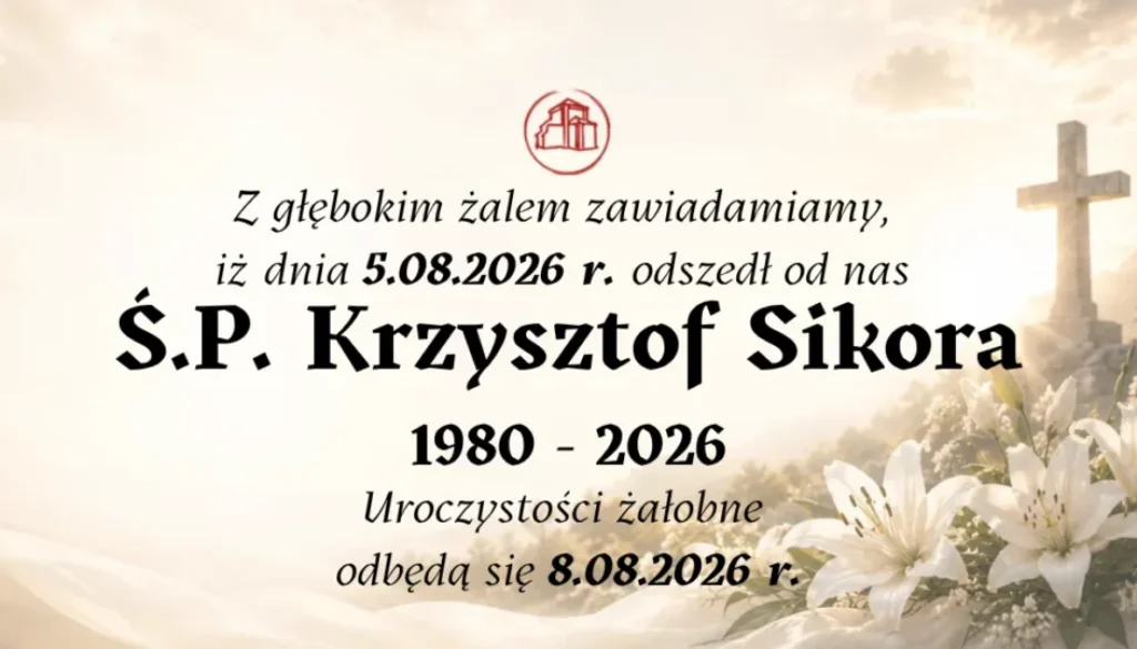 Krzysztof Sikora 1980 - 2026 Calvaria24 Wejherowo Klepsydra_11zon
