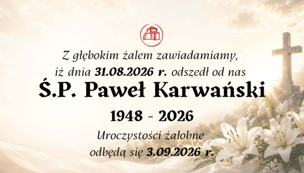 Paweł Karwański 1948; 2026 Calvaria24 Wejherowo Klepsydra