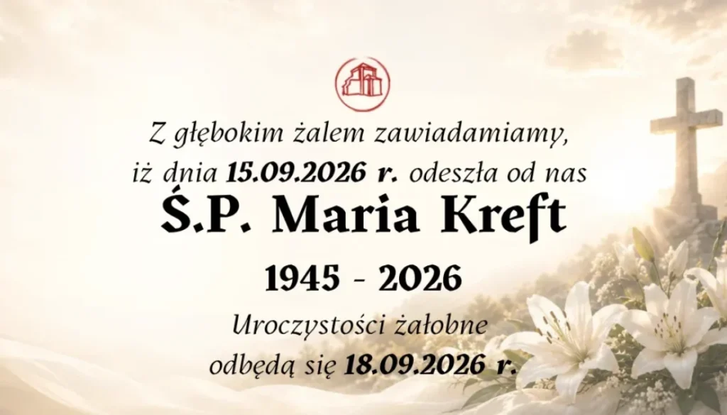 Maria Kreft 1945 - 2026 Calvaria24 Wejherowo Klepsydra_11zon